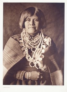 Una chica Zuni de Edward Sheriff Curtis