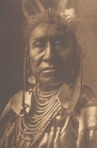 Muestra de peces - Apsaroke, 1908 de Edward Sheriff Curtis