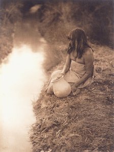 Mujer Maricopa en el arroyo de Edward Sheriff Curtis