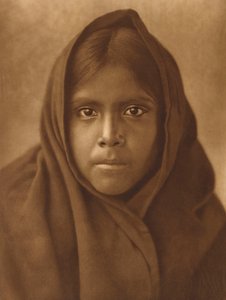 Qahatika Girl, c.1907 (fotograbado de gran formato) de Edward Sheriff Curtis