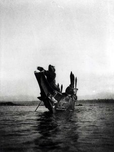 Invitados a la boda Tenaktak, de "El indio norteamericano". de Edward Sheriff Curtis
