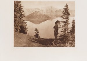 El jefe Klamath, lámina de "The North American indian, Portfolio 2