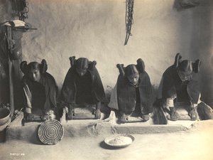 El abrevadero - Hopi por Edward S. Curtis de Edward Sheriff Curtis