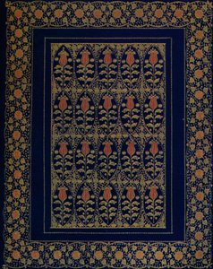 Encuadernación en azul marroquí con incrustaciones y dorado, 1914 de Edward Sullivan