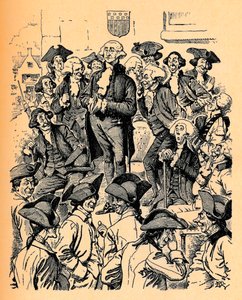 George Washington tratando de decir una mentira de Edward Tennyson Reed