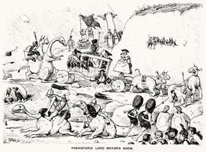 Desfile prehistórico del alcalde, 1894 de Edward Tennyson Reed