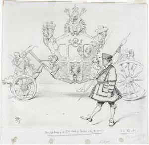 The Stagecoach for Parliamentary Purposes (recto) de Edward Tennyson Reed