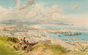 Barcelona, de Montjuich (litografia en color)