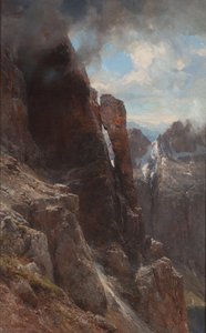 Paisaje de los Dolomitas, entre 1874 y 1880 de Edward Theodore Compton