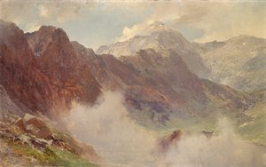 La herradura de Snowdon, 1908 de Edward Theodore Compton