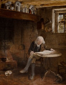 Meditación (óleo sobre lienzo) de Edward Thompson Davis
