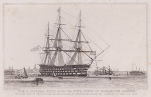 HMS Victory, primer rango de Edward William (after) Cooke