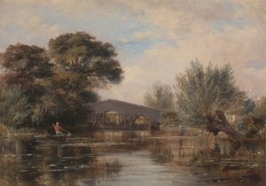 Puente de Godstow, cerca de Oxford de Edward William Cooke