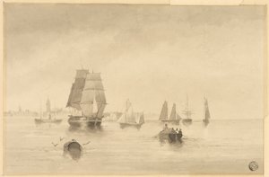 Rye - Costa Sur, cerca de Hastings de Edward William Cooke