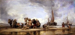 Playa de Scheveningen de Edward William Cooke