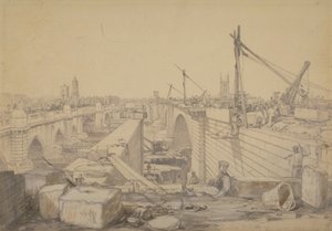 La Construcción del Puente de Londres, 1830
