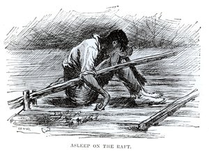 Durmiendo en la balsa, ilustración de 