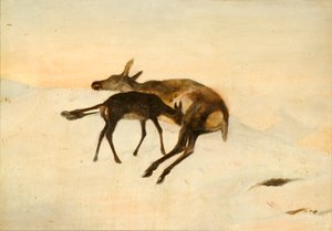 A Random Shot (óleo sobre tabla) de Edwin (after) Landseer