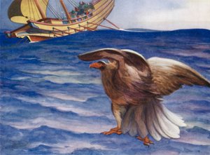 Gritó águila! y se convirtió en águila, y voló hacia el barco de Edwin Arthur Norbury