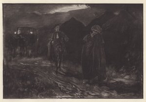 Ilustración para She Stoops to Conquer de Oliver Goldsmith (lito) de Edwin Austin (after) Abbey