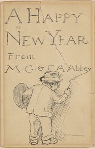 Feliz Año Nuevo de Edwin Austin Abbey