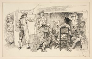 Una habitación de la casa de cerveza - de Edwin Austin Abbey