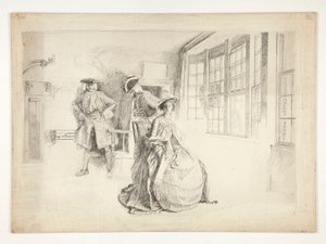 Un visitante no deseado de Edwin Austin Abbey