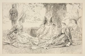 Antes de la princesa de Edwin Austin Abbey
