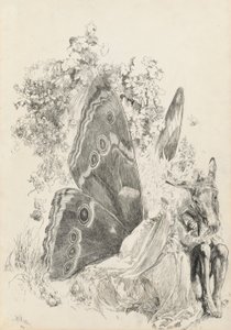 Bottom y Titania, ilustración para A Midsummer Night de Edwin Austin Abbey