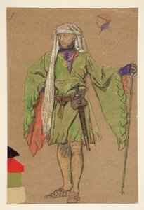 Bushy, boceto de vestuario para el rey Ricardo II