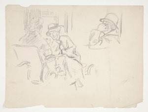 escena del café de Edwin Austin Abbey