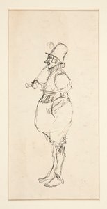 caricatura, de, un, hombre, en, pants de Edwin Austin Abbey