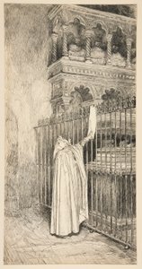 Claudio (lee de un pergamino): de Edwin Austin Abbey