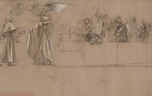 Estudio de composición para de Edwin Austin Abbey