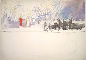 Estudio de composición para de Edwin Austin Abbey
