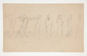 Estudio de composición para de Edwin Austin Abbey