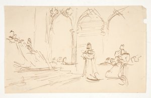 estudio temprano para de Edwin Austin Abbey