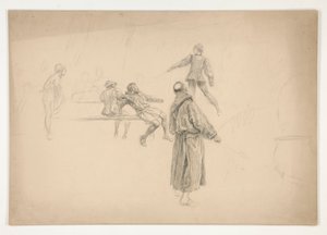 Dibujar figuras de Edwin Austin Abbey