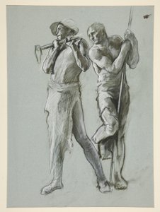 Estudio de figuras para de Edwin Austin Abbey