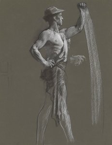 Estudio de figuras para de Edwin Austin Abbey