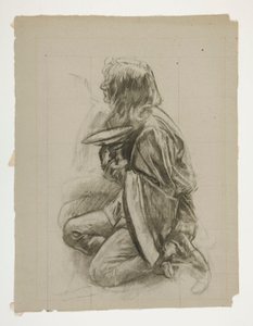 Estudio de figuras para el Rey Arturo de Edwin Austin Abbey