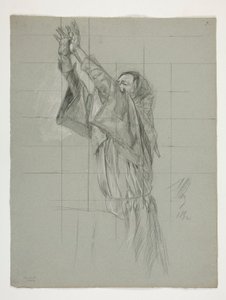 Estudio de figuras para el Rey Arturo de Edwin Austin Abbey