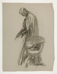 Estudio de figuras para el Rey Arturo de Edwin Austin Abbey
