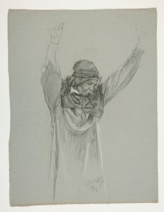 Estudio de figuras para el Rey Arturo de Edwin Austin Abbey