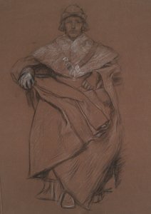 Estudio de figuras para The Royal Exchange de Edwin Austin Abbey