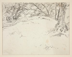 escena del bosque de Edwin Austin Abbey