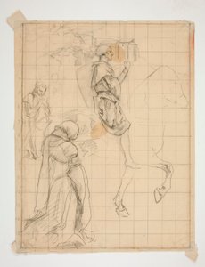 Galahad a caballo: estudio para de Edwin Austin Abbey