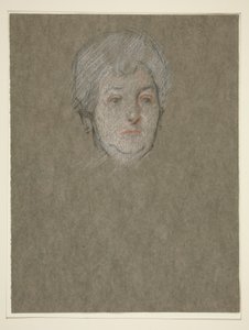 Cabeza de anciana para Coronación de Edw. VII de Edwin Austin Abbey