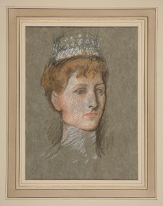 Cabeza de la Princesa de Gales (Queen Mary) de Edwin Austin Abbey