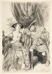 Enrique y Ana Bolena. Rey Henry: de Edwin Austin Abbey